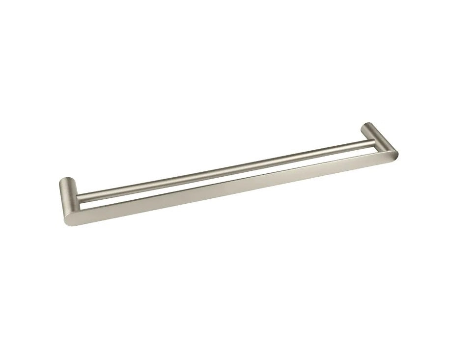 INSPIRE VETTO DOUBLE NON-HEATED TOWEL RAIL 600MM OR 750MM BRUSHED NICKEL