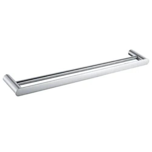 INSPIRE VETTO DOUBLE NON-HEATED TOWEL RAIL 600MM OR 750MM BRUSHED NICKEL