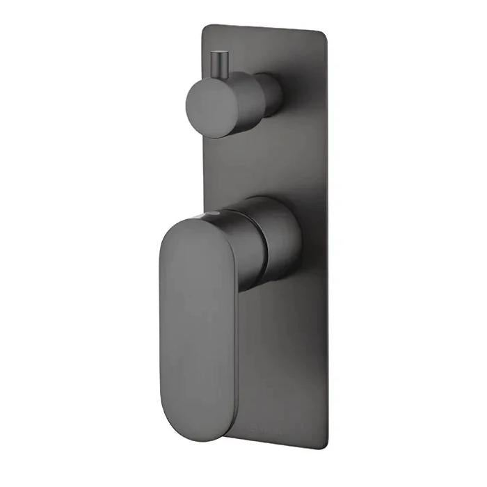 INSPIRE VETTO WALL DIVERTER MATTE BLACK AND ROSE GOLD