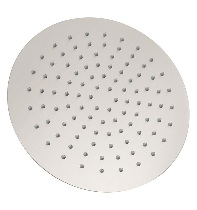 INSPIRE PAVIA STAINLESS SHOWER HEAD ROUND 250MM BRUSHED NICKEL