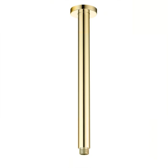 INSPIRE PAVIA 300 CEILING SHOWER ARM ROUND BRUSHED GOLD