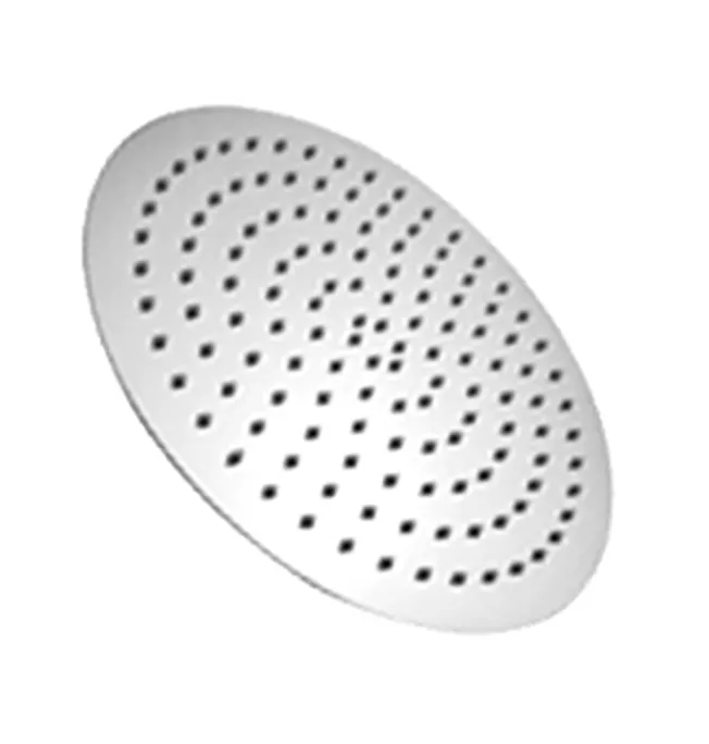 INSPIRE STAINLESS SHOWER HEAD ROUND 200MM BLACK