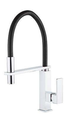 INSPIRE PULL OUT KITCHEN MIXER CHROME AND BLACK