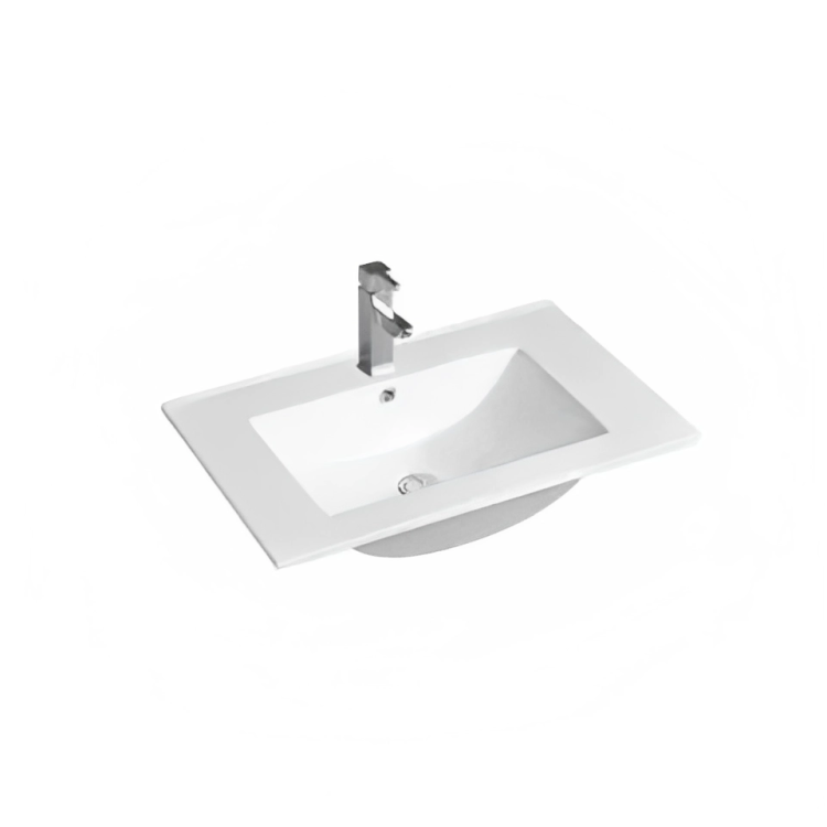 INSPIRE WHITE SINGLE BOWL VANITY CERAMIC TOP (AVAILABLE IN 600MM, 750MM, 900MM, 1200MM AND 1500MM)